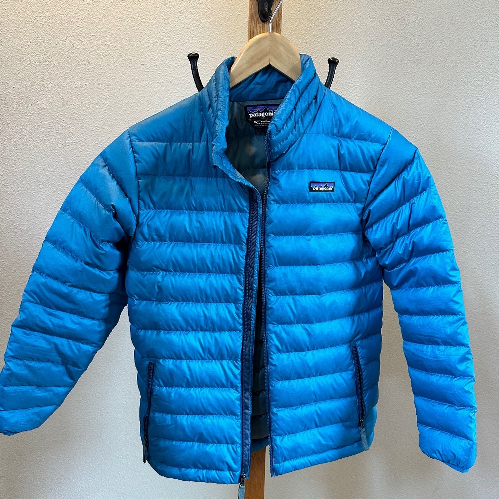 Patagonia Blue Puffer Jacket Youth XL (14)